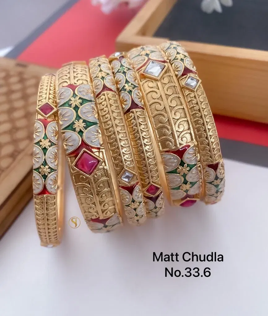 Matte Chudla Bangles Wholesale Market In Surat
